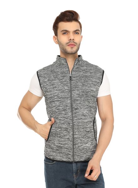 Jacket Wool Casual Wear Regular fit Stand Collar Sleeveless Solid Bomber La Scoot